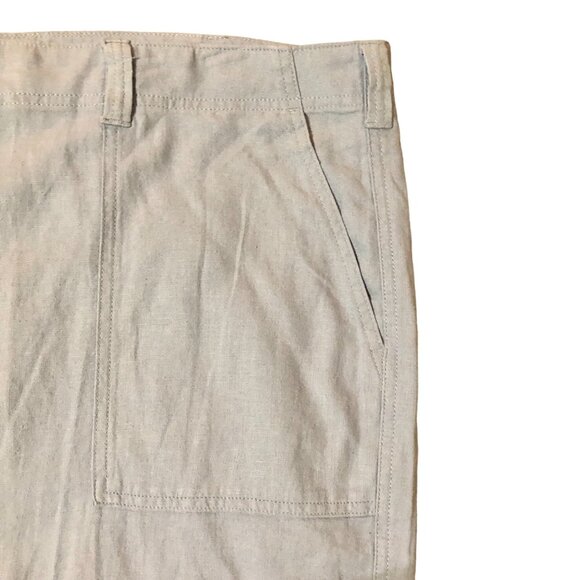 Roundtree Yorke Light Blue Shorts Mens 50 NEW Linen Blend - Picture 8 of 11